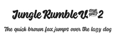 Jungle Rumble V.02 by Four Lines — Script Handwritten Font — thumbnail 1