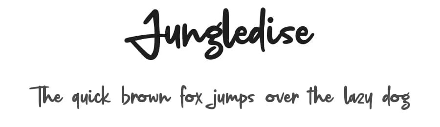 Jungledise by Allouse Studio — Script Handwritten Font