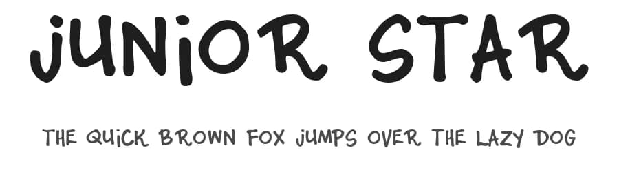 Junior Star by Typearound — Script Handwritten Font