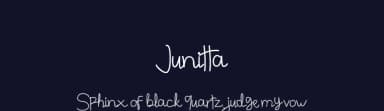 Junitta by bulbul project — Script Handwritten Font — thumbnail 2