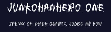 Junkohanhero One by Juha Korhonen — Script Handwritten Font — thumbnail 2