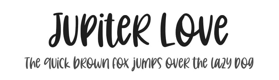 Jupiter Love by Typefar — Script Handwritten Font — preview 1