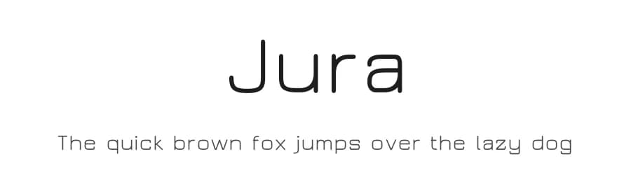 Jura by Daniel Johnson — Sans Serif Font