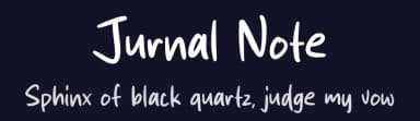 Jurnal Note by MJType — Script Handwritten Font — thumbnail 2