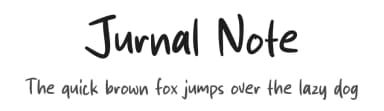 Jurnal Note by MJType — Script Handwritten Font — thumbnail 1