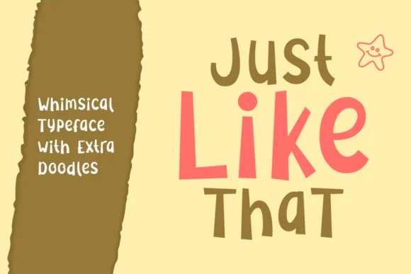Just Like That Font by Rifki (7ntypes) — Script Handwritten Font