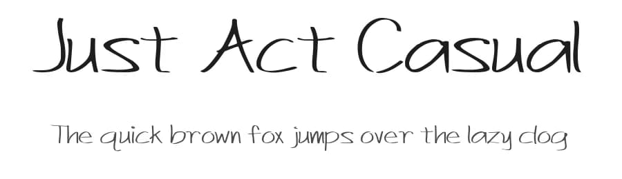 Just Act Casual by Brittney Murphy Design — Script Handwritten Font