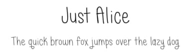 Just Alice by Brittney Murphy Design — Script Handwritten Font — thumbnail 1