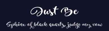 Just Be by Roland Huse Design — Script Handwritten Font — thumbnail 2