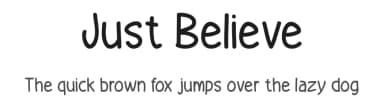 Just Believe by Md Shohail Bhuian — Script Handwritten Font — thumbnail 1