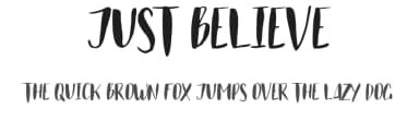Just Believe by Katsia Jazwinska — Script Handwritten Font — thumbnail 1