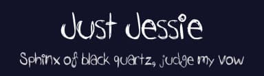 Just Jessie by Is School Really Necessary? — Script Handwritten Font — thumbnail 2