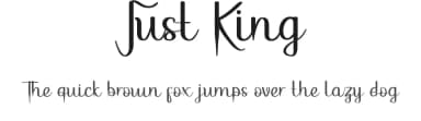 Just King by VinType — Script Handwritten Font — thumbnail 1