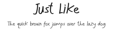 Just Like by Koplexs Studio — Script Handwritten Font — thumbnail 1