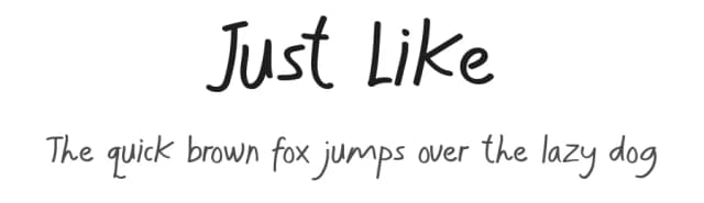 Just Like by Koplexs Studio — Script Handwritten Font