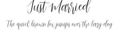 Just Married by Gatype — Script Handwritten Font — thumbnail 1