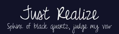 Just Realize by Kimberly Geswein — Script Handwritten Font — thumbnail 2