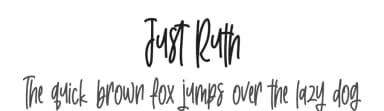 Just Ruth by Typefactoryco — Script Handwritten Font — thumbnail 1
