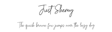 Just Shemy by Typebae Foundry — Script Handwritten Font — thumbnail 1