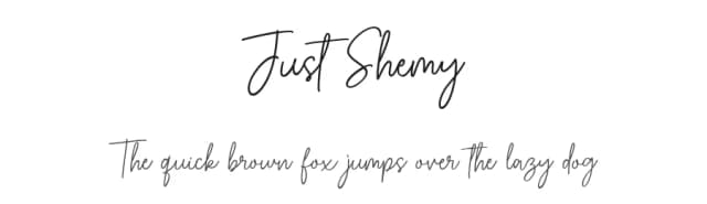 Just Shemy by Typebae Foundry — Script Handwritten Font