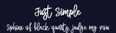 Just Simple by Stefani Letter — Script Handwritten Font — thumbnail 2