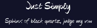 Just Simply by Munika Font — Script Handwritten Font — thumbnail 2