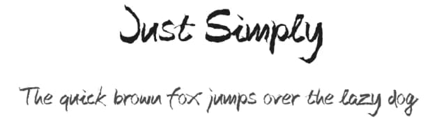 Just Simply by Munika Font — Script Handwritten Font