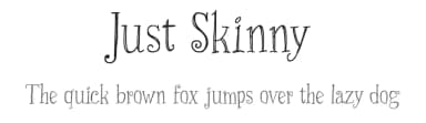 Just Skinny by Galdino Otten Fonts — Script Handwritten Font — thumbnail 1