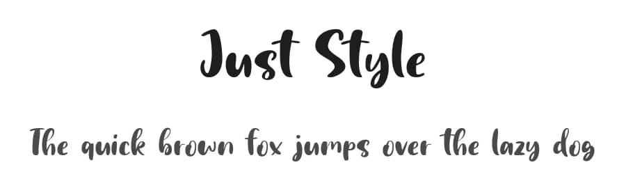 Just Style by epiclinez — Script Handwritten Font — preview 1