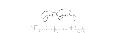 Just Sunday by Dharmas Foundry — Script Handwritten Font — thumbnail 1