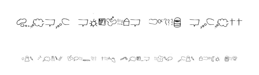 Just symbols and stuff by Nils Stahl — Dingbats Font