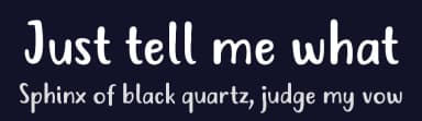 Just tell me what by 7NTypes — Script Handwritten Font — thumbnail 2