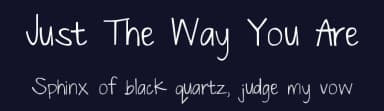 Just The Way You Are by Kimberly Geswein — Script Handwritten Font — thumbnail 2
