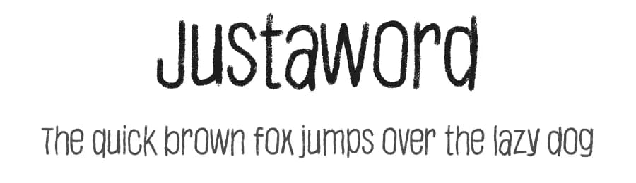 Justaword by Juha Korhonen — Script Handwritten Font