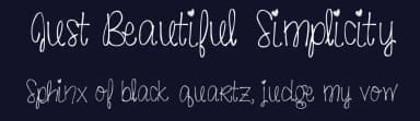 Just Beautiful Simplicity by Sabrina Schleiger — Script Handwritten Font — thumbnail 2