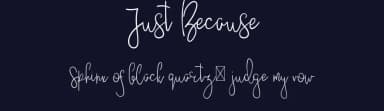 Just Because by VPcreativeshop — Script Handwritten Font — thumbnail 2