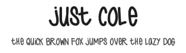 Just Cole by Cole Huckabee — Script Handwritten Font — thumbnail 1