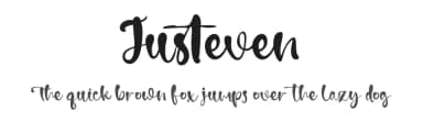 Justeven by Vztype Studio — Script Handwritten Font — thumbnail 1