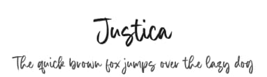 Justica by Timur Type — Script Handwritten Font — thumbnail 1