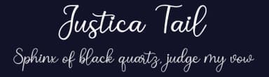 Justica Tail by Airotype — Script Handwritten Font — thumbnail 2