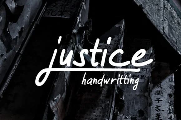 Justice Font by pandastock — Script Handwritten Font