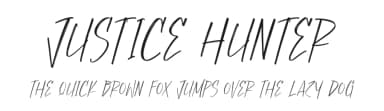 Justice Hunter by Perspectype Studio - Letterena.com — Script Handwritten Font — thumbnail 1