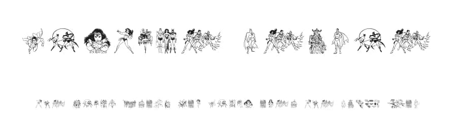 Justice League by Ding Bang — Dingbats Font