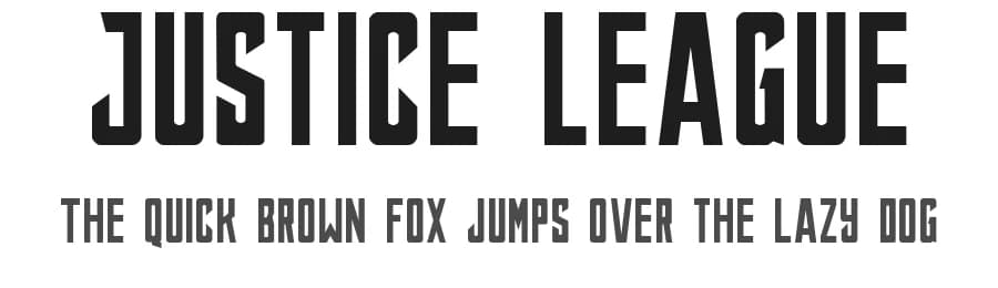 Justice League by SpideRaYsfoNtS — Sans Serif Font
