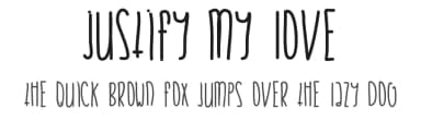 Justify My Love by Des Gomez — Script Handwritten Font — thumbnail 1