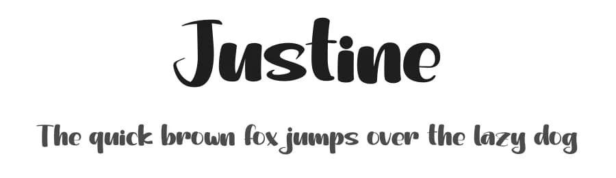 Justine by Nirmala Creative — Script Handwritten Font
