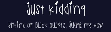 Just Kidding by Des Gomez — Script Handwritten Font — thumbnail 2