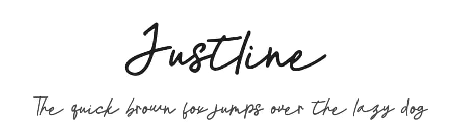 Justline by Alif Ryan Zulfikar — Script Handwritten Font