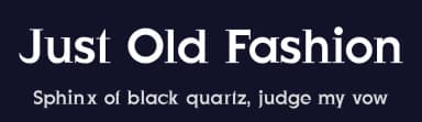 Just Old Fashion by Manfred Klein — Serif Font — thumbnail 2