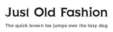 Just Old Fashion by Manfred Klein — Serif Font — thumbnail 1